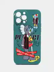 Тёмно-бирюзовый чехол Kaws для iPhone 13 Pro Max