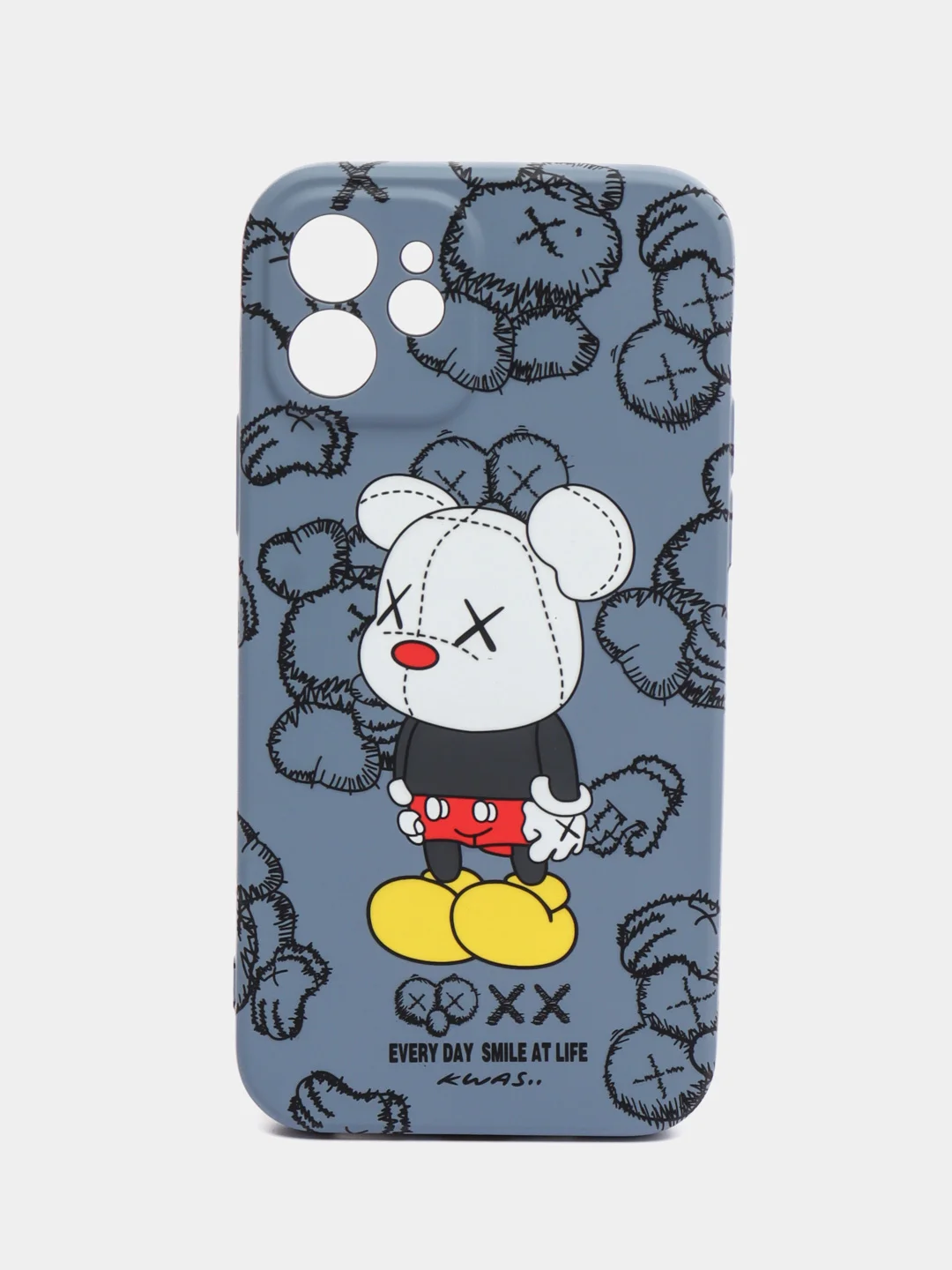 Небесно-голубой чехол KAWS для iPhone 12
