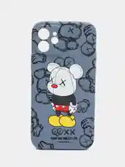 Небесно-голубой чехол KAWS для iPhone 12