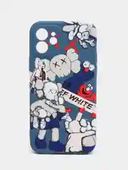 Синий меланж чехол KAWS для iPhone 12