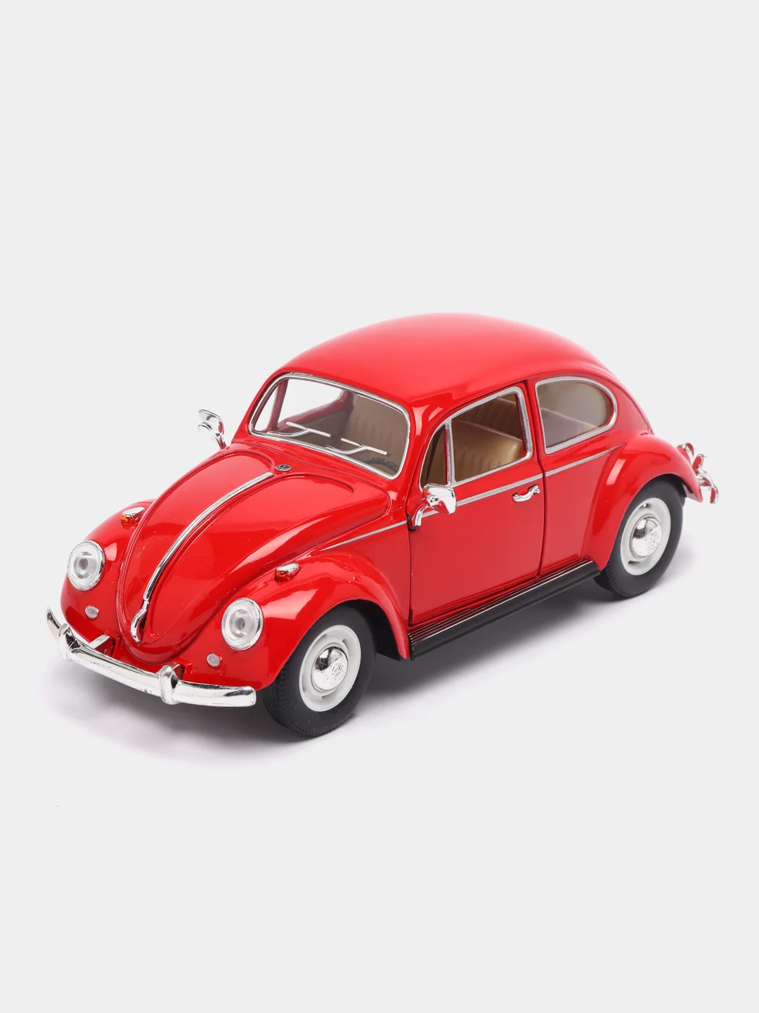 Красный металлическая машинка 1967 Volkswagen Classical Beetle (Жук) KT7002D, 1:24