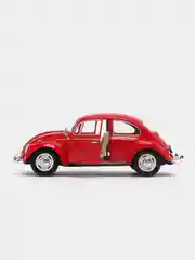 Красный металлическая машинка 1967 Volkswagen Classical Beetle (Жук) KT7002D, 1:24