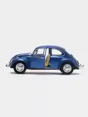 Синий металлическая машинка 1967 Volkswagen Classical Beetle (Жук) KT7002D, 1:24