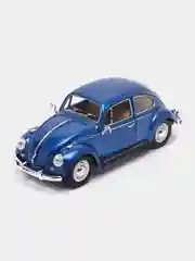 Синий металлическая машинка 1967 Volkswagen Classical Beetle (Жук) KT7002D, 1:24