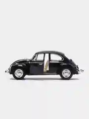 Черный металлическая машинка 1967 Volkswagen Classical Beetle (Жук) KT7002D, 1:24