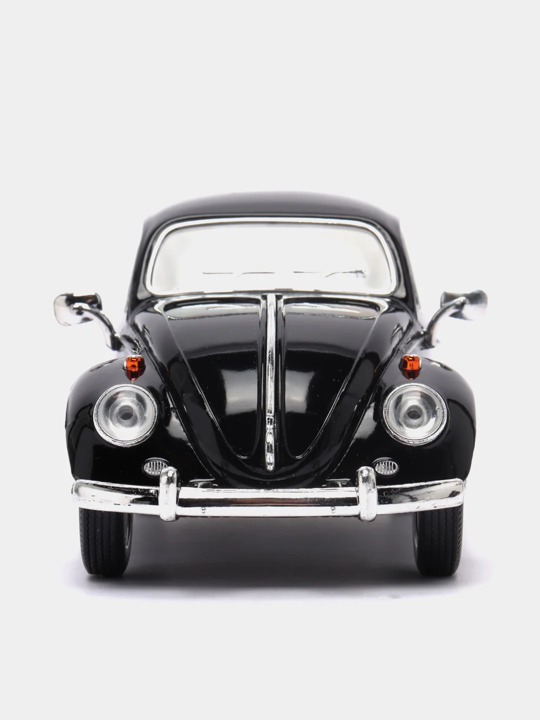 Черный металлическая машинка 1967 Volkswagen Classical Beetle (Жук) KT7002D, 1:24