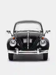 Черный металлическая машинка 1967 Volkswagen Classical Beetle (Жук) KT7002D, 1:24