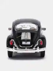 Черный металлическая машинка 1967 Volkswagen Classical Beetle (Жук) KT7002D, 1:24