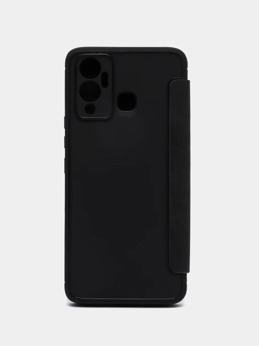 Тёмно-серый чехол-книжка для Infinix Hot 12 Play