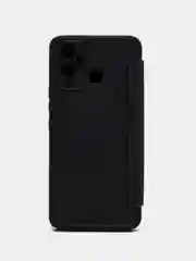 Тёмно-серый чехол-книжка для Infinix Hot 12 Play