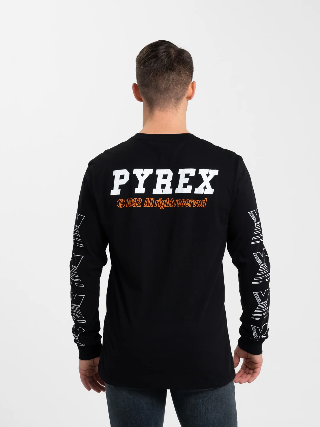 Черный худи PYREX черный