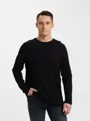 Тёмно-бирюзовый лонгслив мужской
