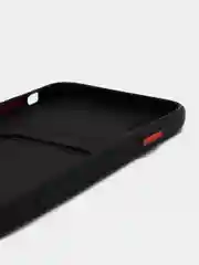 Черный чехол с карманом для карт iPhone XR, 11, 12Pro, 13Pro, цветной силикон