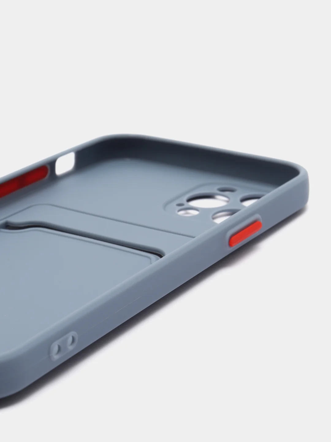 Морской чехол с карманом для карт iPhone XR, 11, 12Pro, 13Pro, цветной силикон