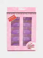 Сиреневый зажимы для снятия лака, 10 штук