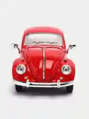 Красный металлическая машинка 1967 Volkswagen Classical Beetle (Жук) KT7002D, 1:24