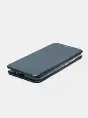 Зеленый чехол книжка Realme C20 2021 / C11 2021 кредитница, трансформер подставка