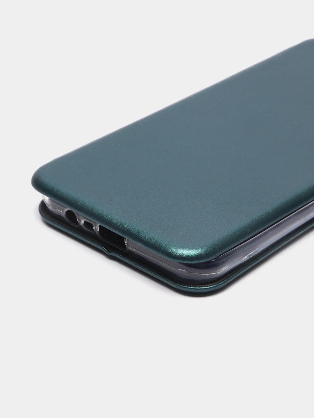 Зеленый чехол книжка Realme C20 2021 / C11 2021 кредитница, трансформер подставка