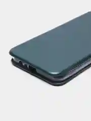 Зеленый чехол книжка Realme C20 2021 / C11 2021 кредитница, трансформер подставка