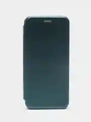Зеленый чехол книжка Realme C20 2021 / C11 2021 кредитница, трансформер подставка
