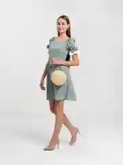 Белый сумка женская летняя, джутовая