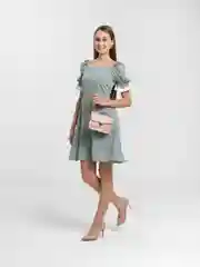 Розовый сумка женская через плечо, с цепью, кожаная