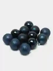 Темно-синий набор ёлочных игрушек, 12 штук, 5 см