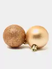 Золотой набор ёлочных игрушек, 12 штук, 5 см