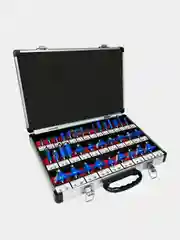 Набор твердосплавных фрез VertexTools, по дереву, 35 шт
