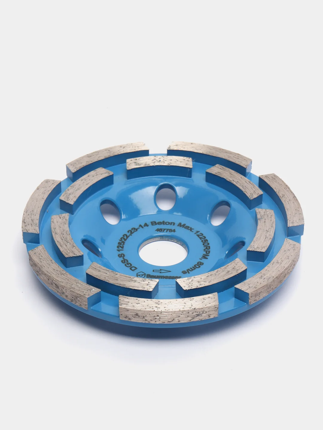 Чашка алмазная сегмент DGS-S 125/22,23-14 Beton, 2-х рядный