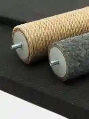 Бежевый меланж игровой комплекс для кошек с лежанкой и игрушкой, 40 х 40 х 50 см