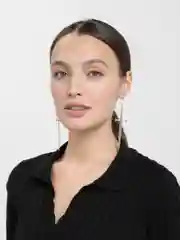 Серебряный серьги "Мечи"