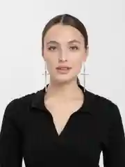 Серебряный серьги "Мечи"