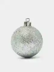 Серебряный набор ёлочных игрушек, 12 штук, 5 см
