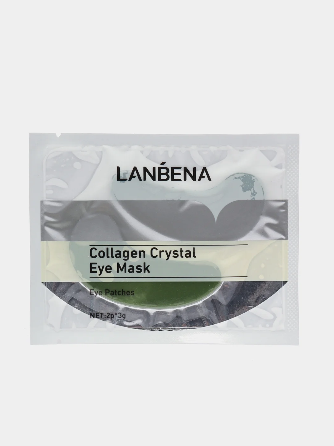 Зеленый гидрогелевые коллагеновые патчи для глаз Lanbena Collagen Crystal Eye Mask, 1 пара