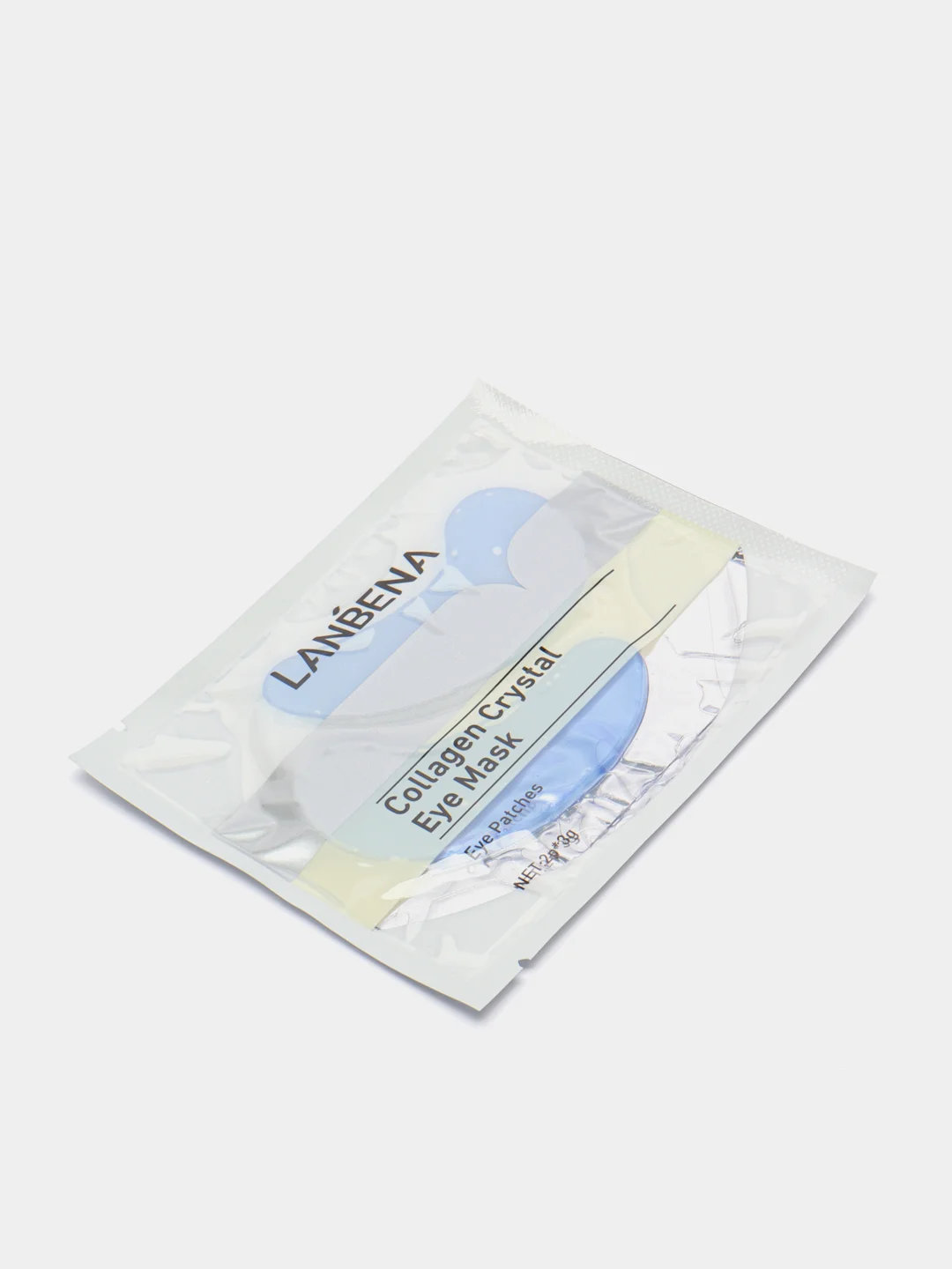 Голубой гидрогелевые коллагеновые патчи для глаз Lanbena Collagen Crystal Eye Mask, 1 пара