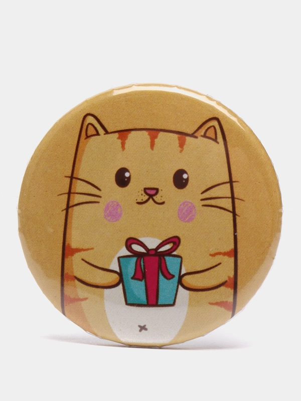 Значок "Котик. Пёсик"