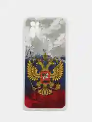 Синий силиконовый чехол на Tecno Pova 2 / Текно Пова 2 прозрачный, с рисунком, защита камеры