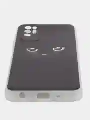 Шоколадный силиконовый чехол на Tecno Pova 2 / Текно Пова 2 прозрачный, с рисунком, защита камеры