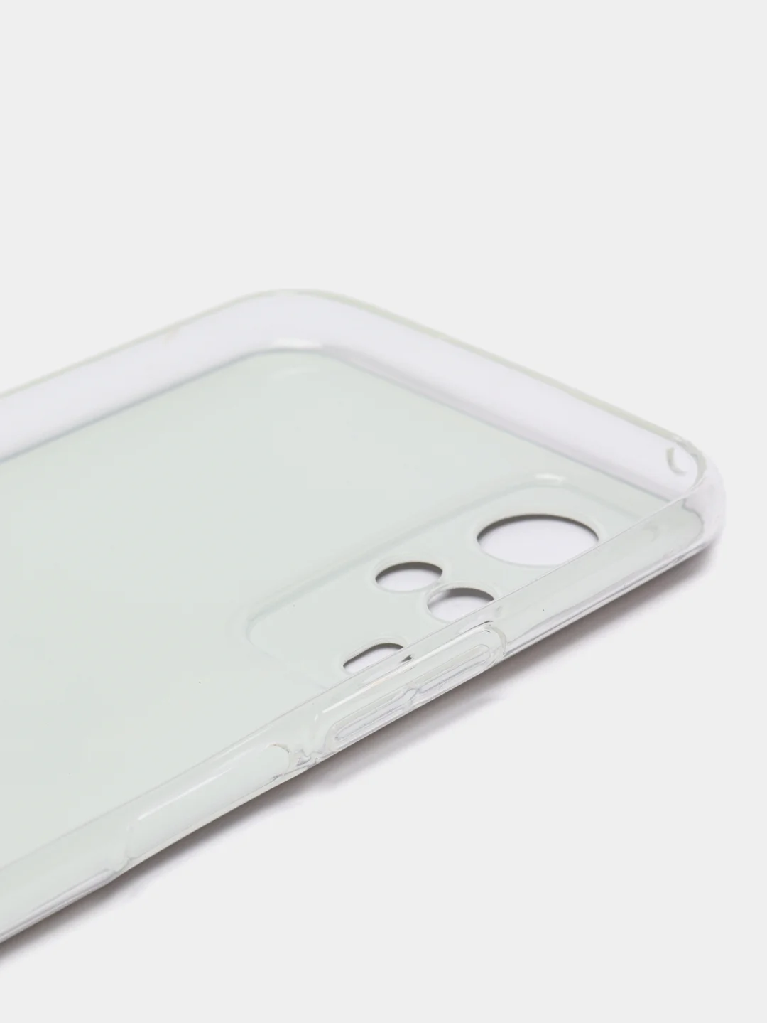 Серый силиконовый чехол на Oppo Realme C21/Реалми С21 прозрачный, с рисунком, защита камеры