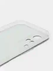 Серый силиконовый чехол на Oppo Realme C21/Реалми С21 прозрачный, с рисунком, защита камеры