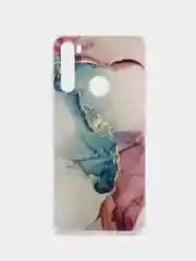 Ледяной силиконовый чехол на Xiaomi Redmi Note 8T / Сяоми Редми Нот 8T прозрачный, с рисунком