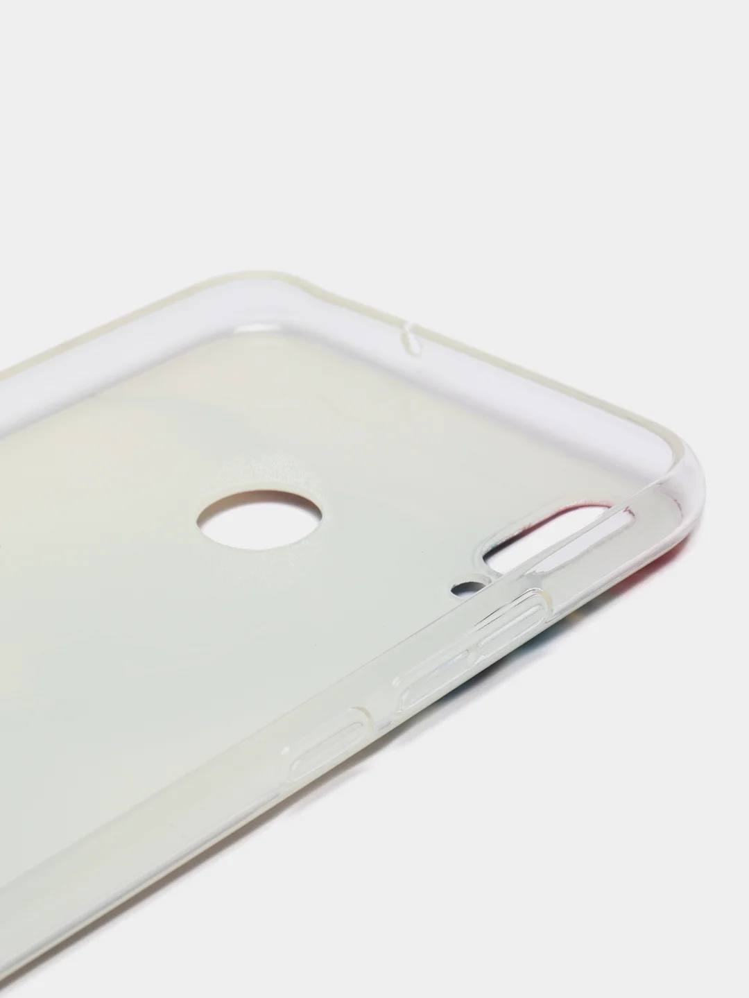Ледяной силиконовый чехол на Honor 8X / Хонор 8Х прозрачный, с рисунком, защита камеры