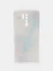 Ледяной силиконовый чехол на Xiaomi Redmi 9 / Сяоми Редми 9 прозрачный, с рисунком, защита камеры
