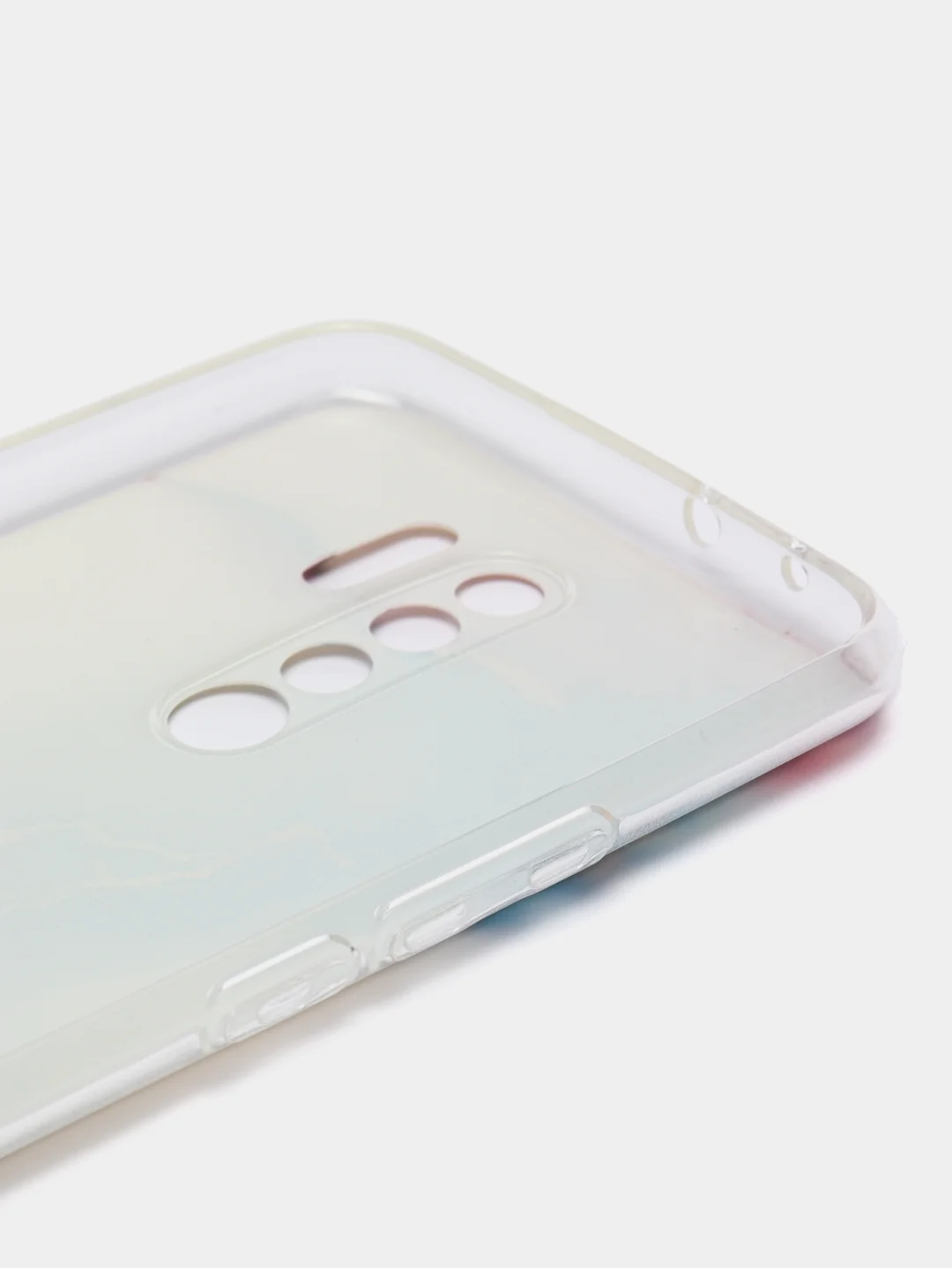 Ледяной силиконовый чехол на Xiaomi Redmi 9 / Сяоми Редми 9 прозрачный, с рисунком, защита камеры