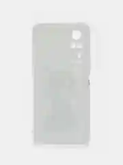 Серый силиконовый чехол на Vivo Y31/Y53s 4G / Виво Y31 прозрачный, с рисунком, защита камеры