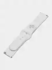 Белый ремешок для часов Xiaomi AmazFit Bip / Samsung Galaxy Watch Active, 20мм , универсальный