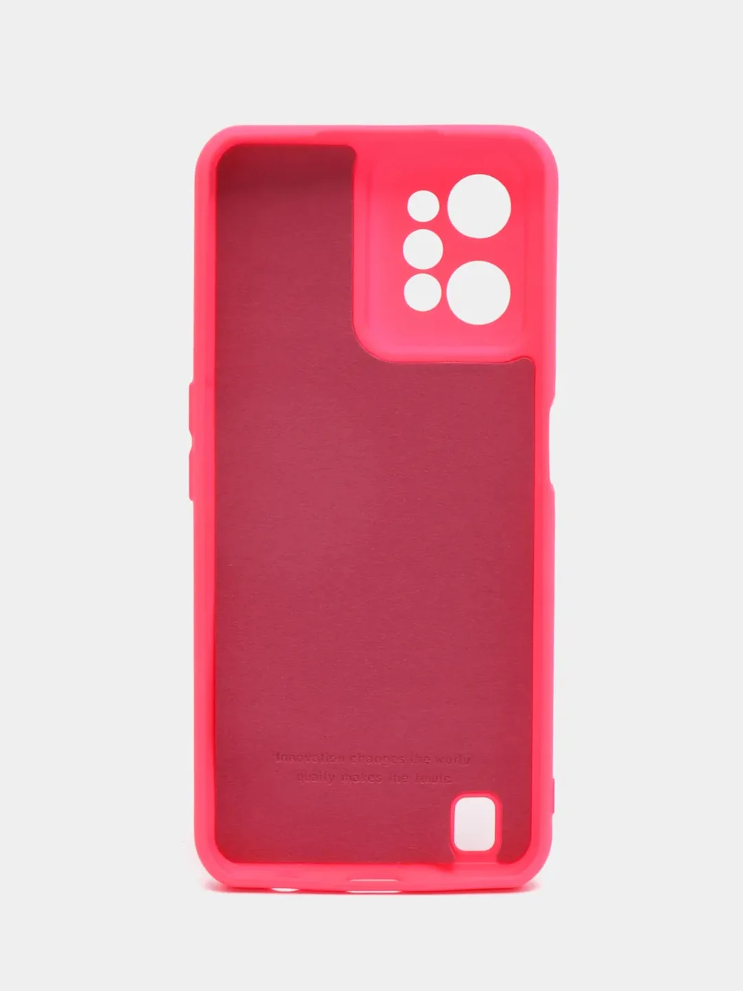 Фуксия чехол Silicone Cover для Realme C31 / Реалми С30 силиконовый