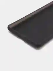 Серый силиконовый чехол с кожаной вставкой на Xiaomi Mi Mix 2