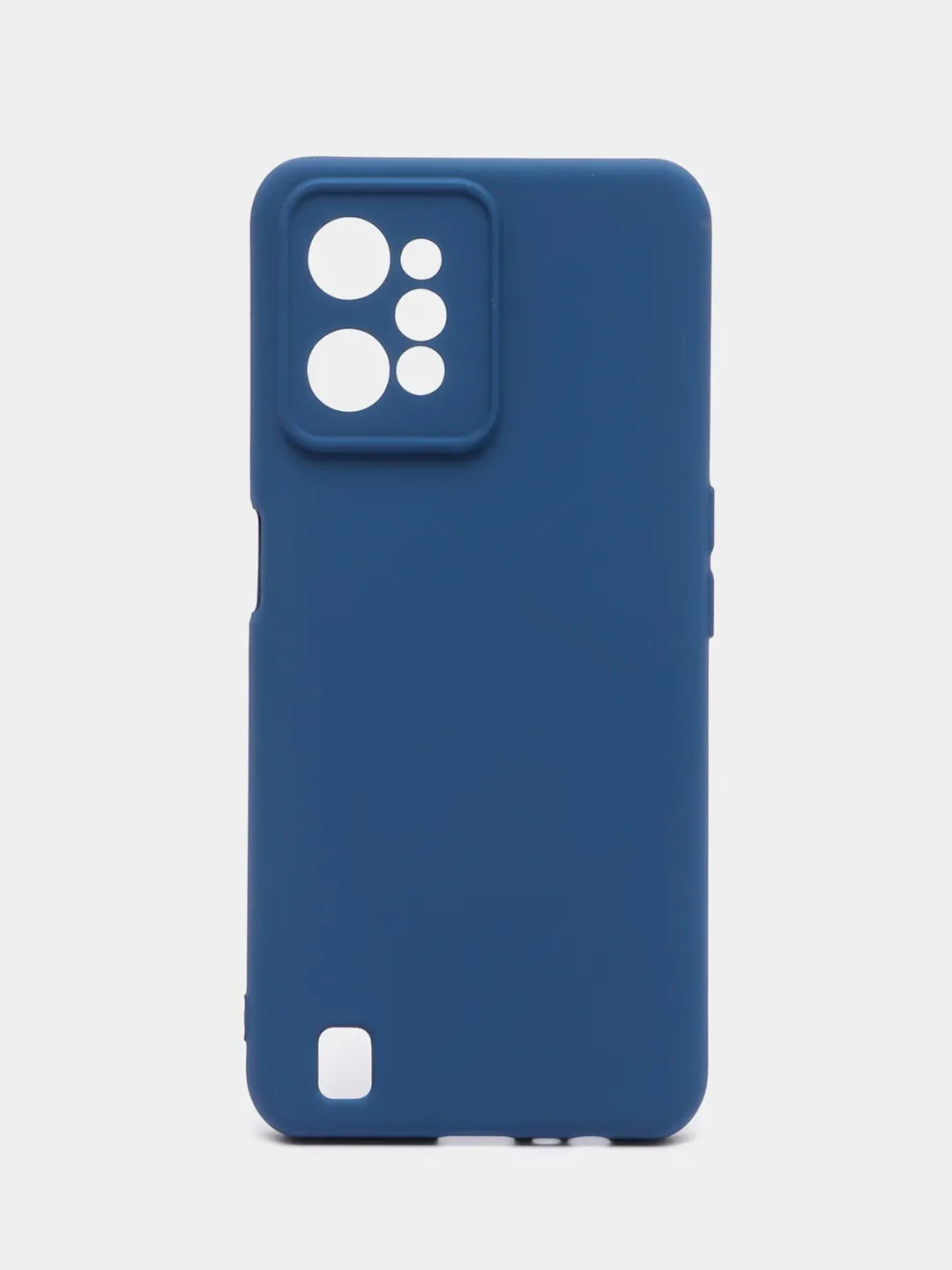 Темно-синий чехол Silicone Cover для Realme C31 / Реалми С30 силиконовый